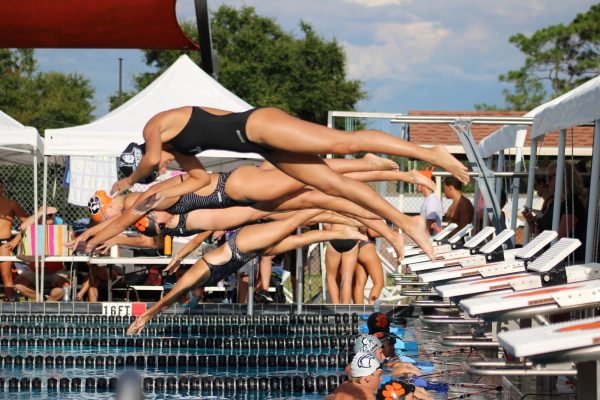 Winter Park’s Varsity Swim Team Takes First Place Over Hagerty and Lake Howell